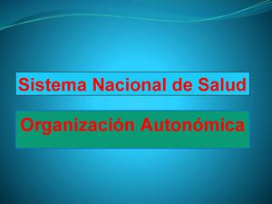 SISTEMA NACIONAL DE SALUD