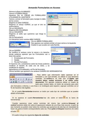 Armar Formularios en Microsoft Office Access