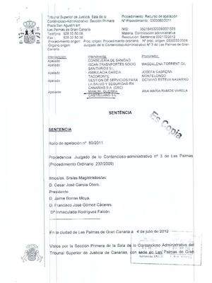 SENTENCIA