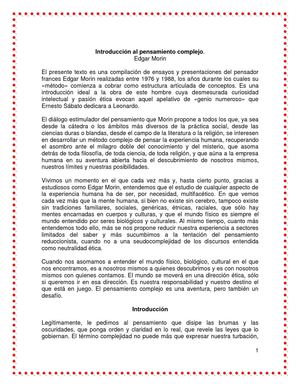 PENSAMIENTO COMPLEJO