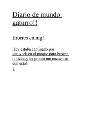 Diario de mundo gaturro 3