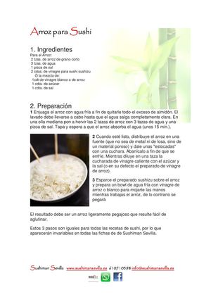 Arroz Sushi