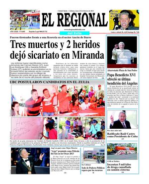 El Regional del Zulia 25-02-2013