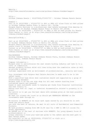 Gulshan Ikebana Resale | 9312276061,9718337727 | Gulshan Ikebana Resale Dealer 