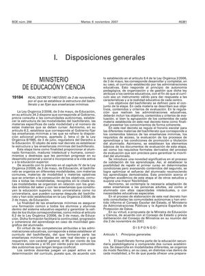 REAL DECRETO 1467-2007