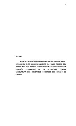 16 de Marzo de 2011 (Sesión Ordinaria)