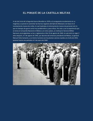EL PORQUÉ DE LA CARTILLA MILITAR 2