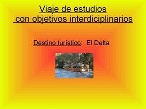 Viaje proyectado: El Delta del Paraná