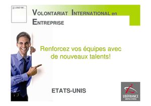 Présentation Le Volontariat International en Entreprise