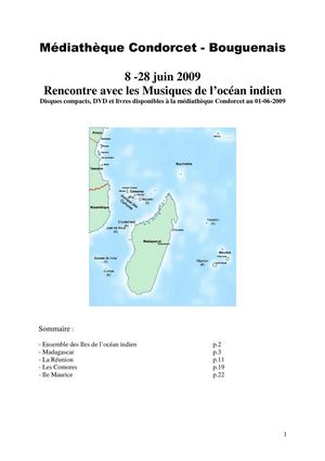 discographie musiques océan indien