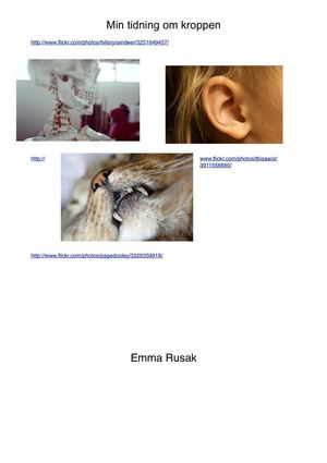 E.R Min tidning om kroppen