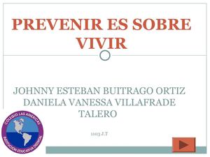 prevenir es vivir