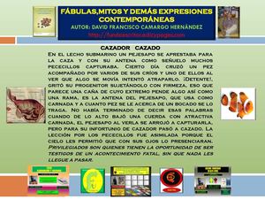 FABULA EL CAZADOR CAZADO