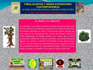 FÁBULA EL ÁRBOL Y EL ARBUSTO