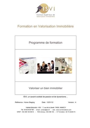 Programme formation Home Staging