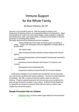 Immune Support for The Whole Family