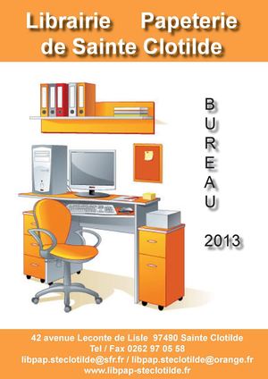 Catalogue Bureau Librairie de Sainte Clotilde