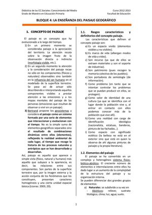 EL PAISATGE DE GEOGRAFIA 