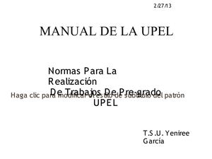 normas de la upel 