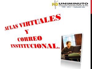 Aulas Virtuales y Correo Institucional Uniminuto