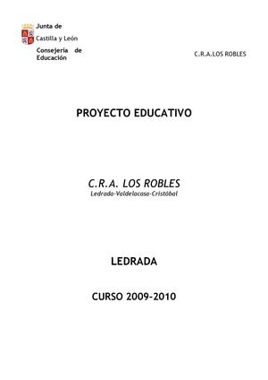 P.E.C. CRA LOS ROBLES