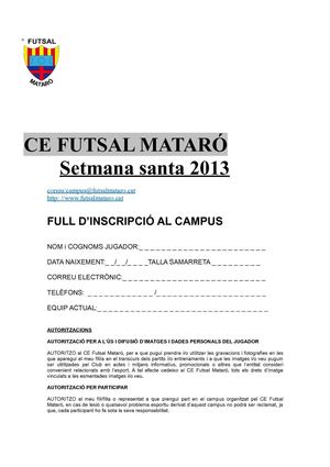CE FUTSAL MATARÓ