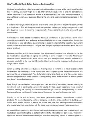 Why You Should Use A Online Business Business office