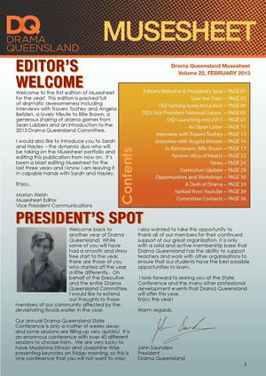 Muse Sheet February 2013