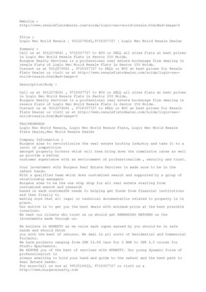 Logix Neo World Resale | 9312276061,9718337727 | Logix Neo World Resale Dealer 