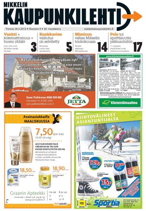 Mikkelin Kaupunkilehti 09/2013