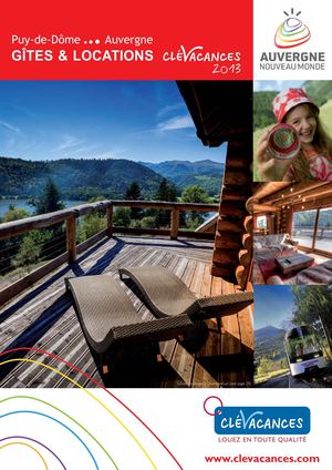 GÎTES ET LOCATIONS CLEVACANCES DU PUY-DE-DÔME 2013