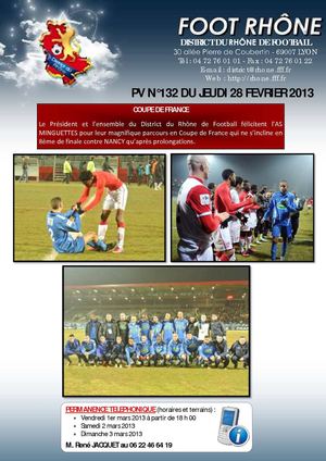 PV 132 du jeudi 28 Février 2013