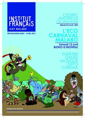 Programme mars-avril 2013 de l'Institut Français de Malabo
