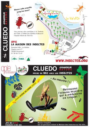 Cluedo grandeur nature - Feuille de route / JPO Opie - mai 2012
