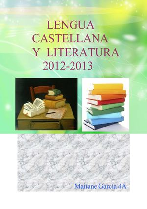TRABAJOS LENGUA Y LITERATURA
