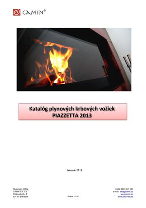 Katalóg plynových krbových vložiek PIAZZETTA