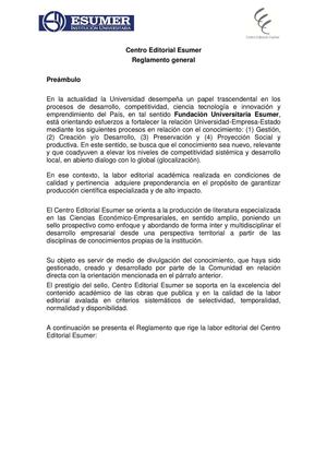 Reglamento Editorial Esumer Final aprobado