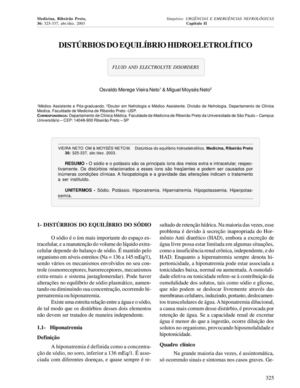 Disturbios do equilibrio hidroeletrolitico
