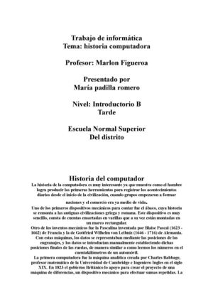 2 ensayo calameo Uno de los primeros dispositivos mecánicos para contar fue el ábaco, cuya historia se remonta a las antiguas civilizaciones griega y romana. Este dispositivo es muy sencillo, consta de cuentas ensartadas en varillas que a su vez están mon