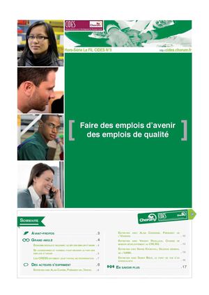 Faire des emplois d'avenir des emplois de qualité (Hors-Série FIL CIDES)