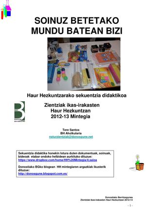  Sekuentzia didaktikoa / Soinua