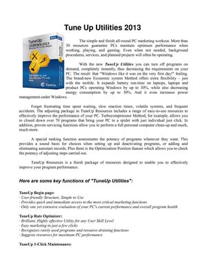 Tune Up Utilities 2013 