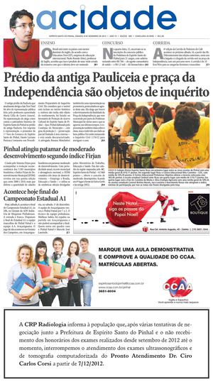 Jornal A Cidade - Edição 940 de 8/12/2012