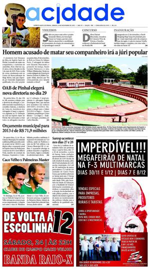 Jornal A Cidade - Edição 938 de 24/11/2012