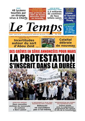 Le Temps d'Algérie Edition du Samedi 02 Mars 2013
