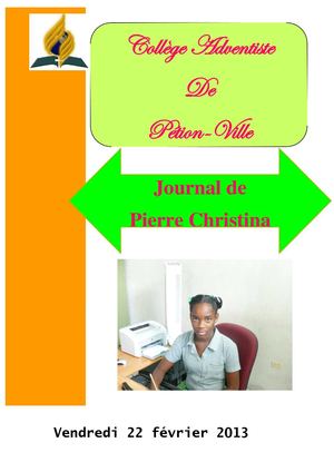 Journal no1 du Collège Adventiste de Pétion-Ville