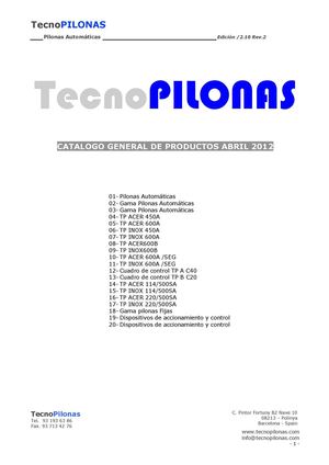 Tecnopilonas - Catalogo2013
