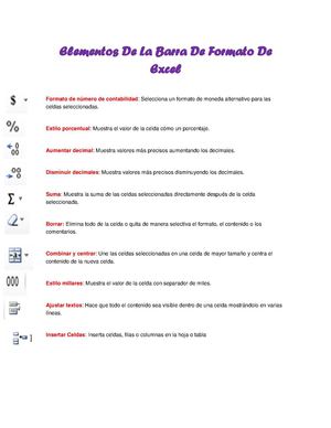 Elementos de Excel