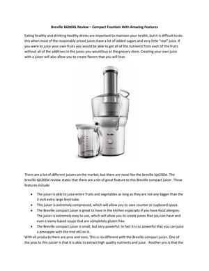 Review of Breville BJE200XL - Top-Selling Juicer
