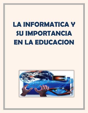 Utilidad de la informática en la educacion